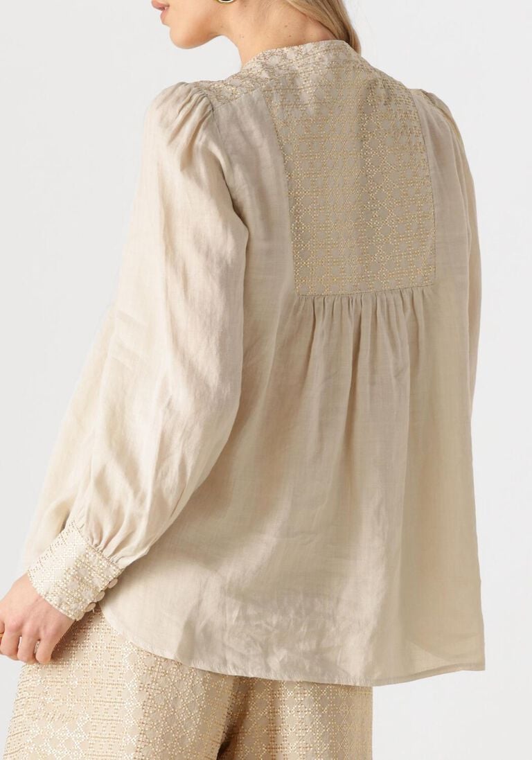beige greek archaic kori blouses 440645