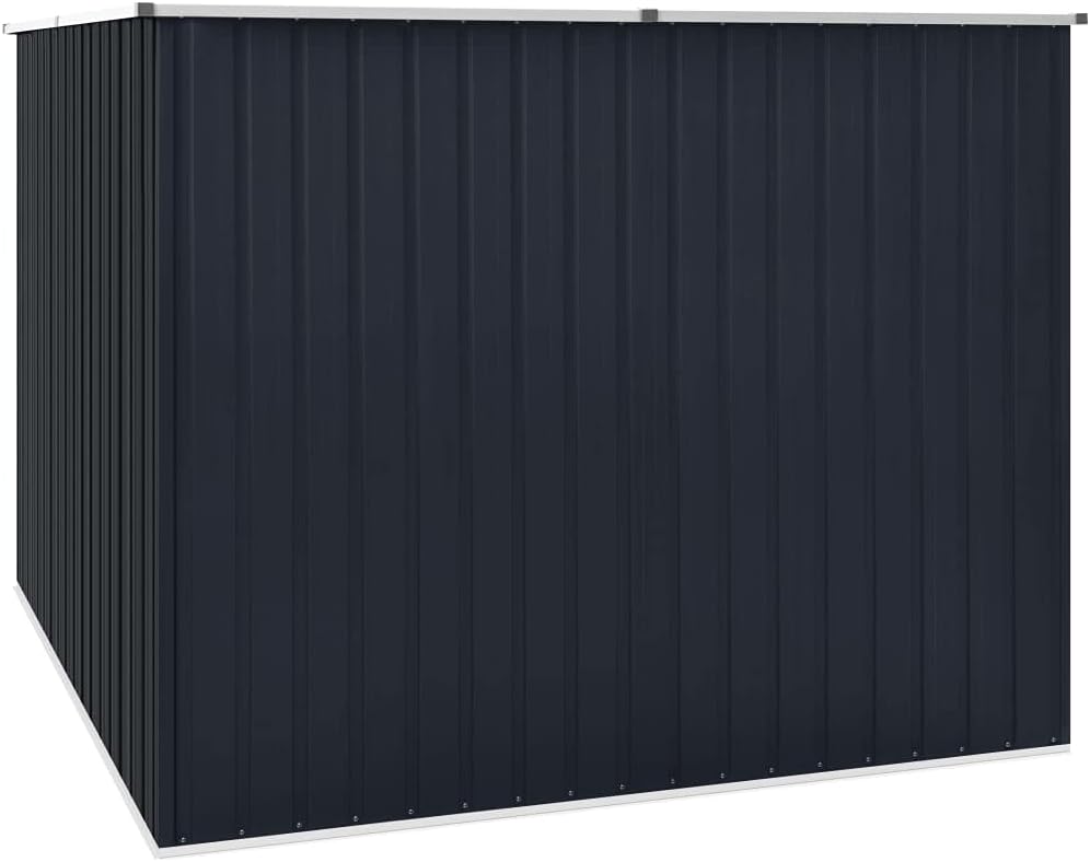 INLIFE Gerätehaus Anthrazit 195x198x159 cm Verzinkter Stahl