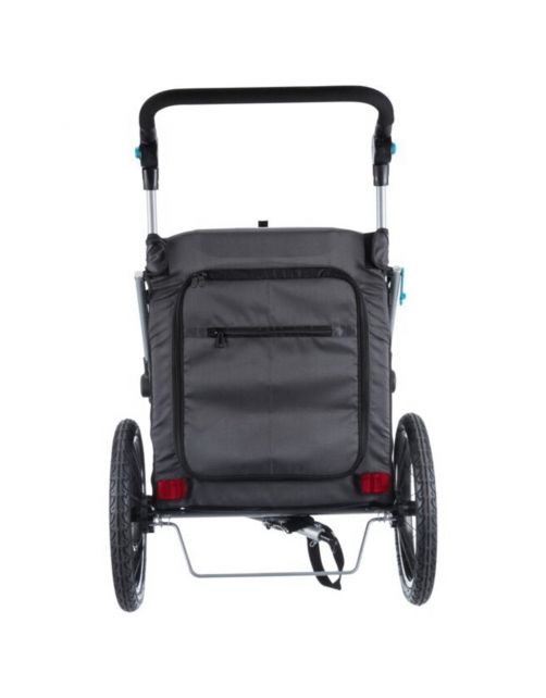 Trixie Fietskar Opvouwbaar - Hondenfietskar - 63x95x90\/132 cm Grijs Zwart Tot 22 Kg Medium