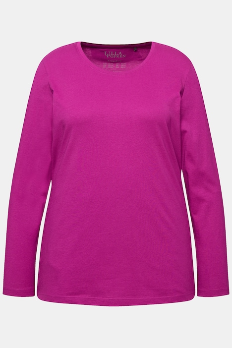 Shirt, Slim, Rundhalsausschnitt, Langarm