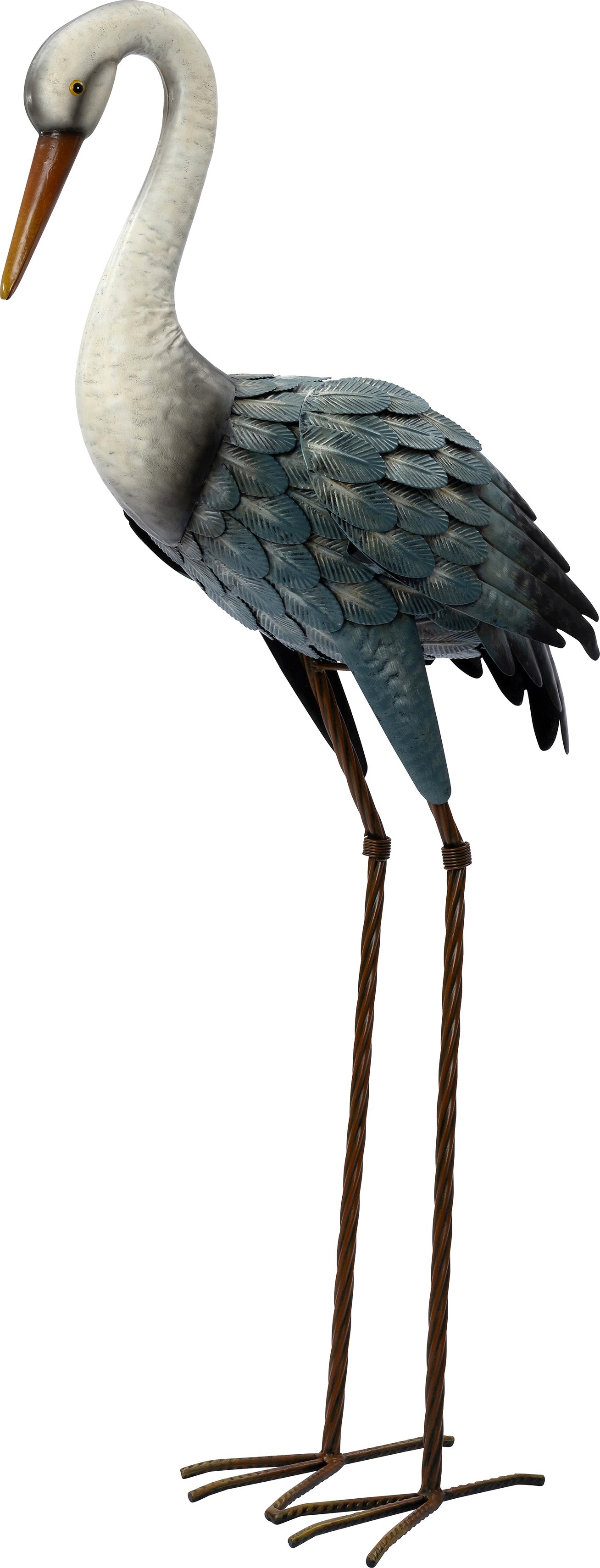Intratuin tuinbeeld Aves reiger blauw 49 x 26 x 117 cm