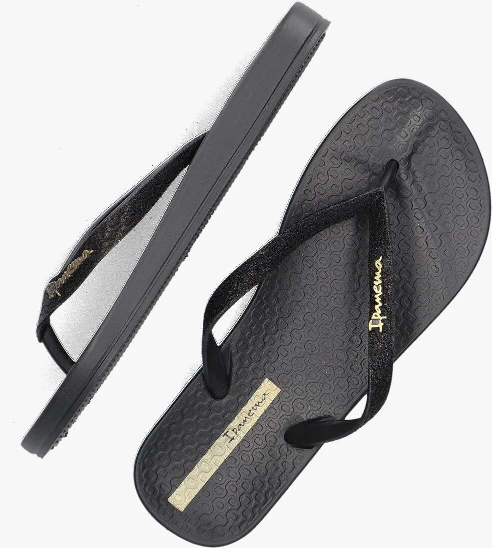 IPANEMA zwarte ipanema teenslippers anatomic lolita