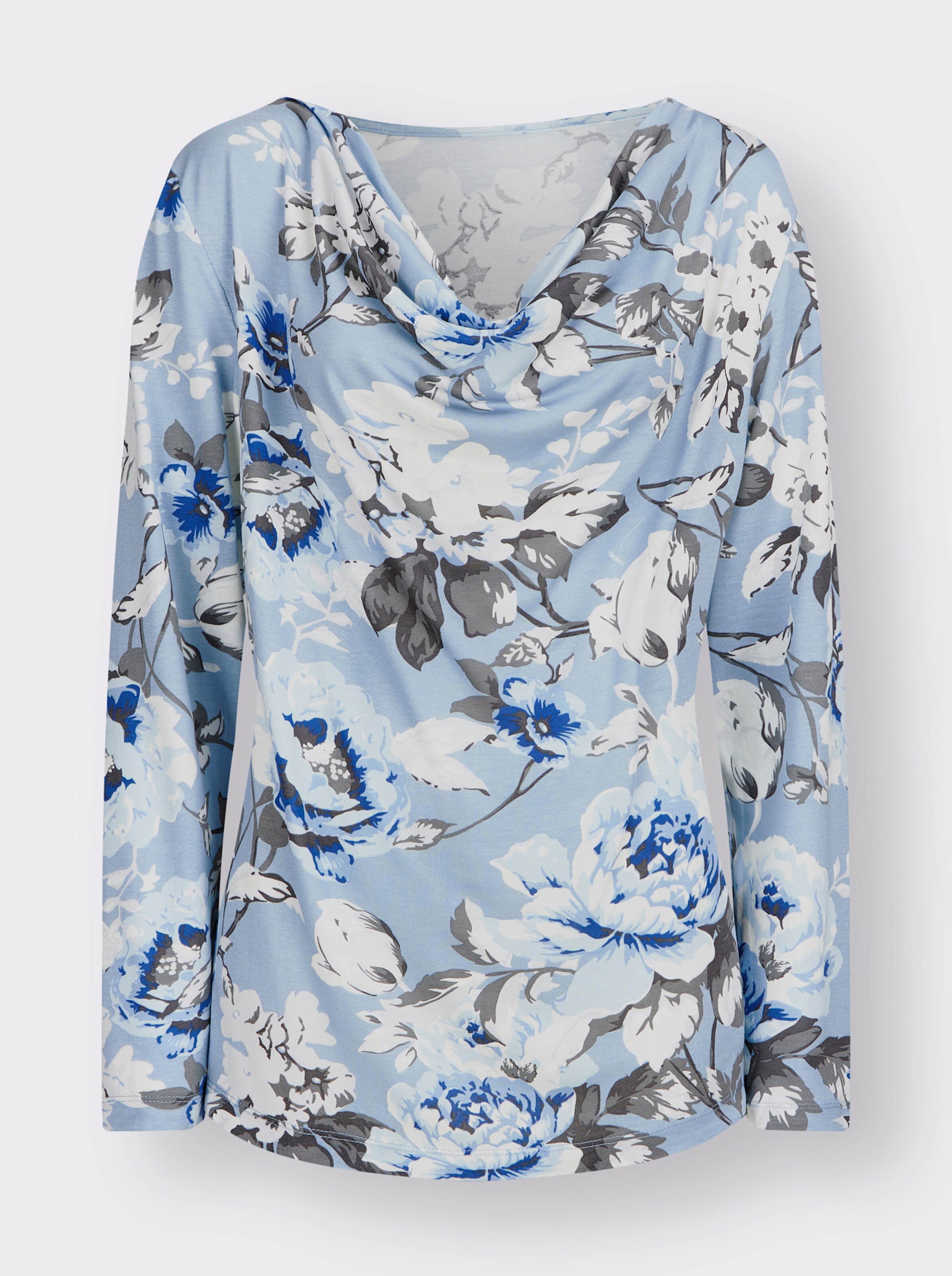 Wasserfallshirt aus reiner Viskose