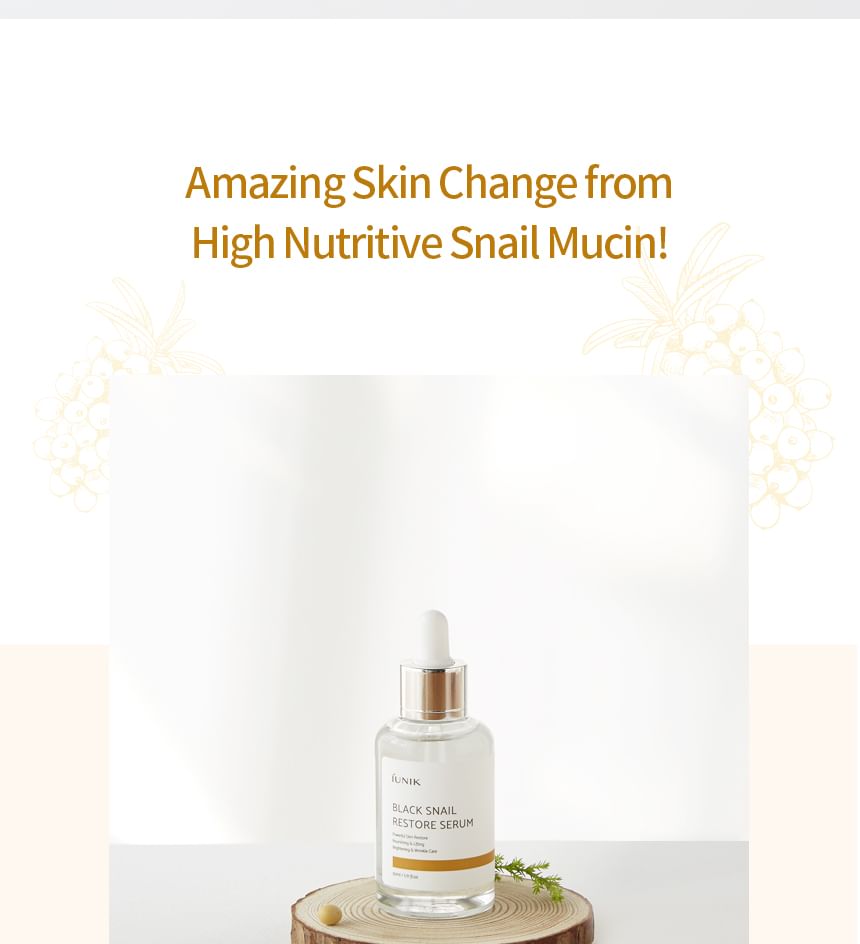 iUNIK - Zwarte Slakken Herstel Serum 50ml