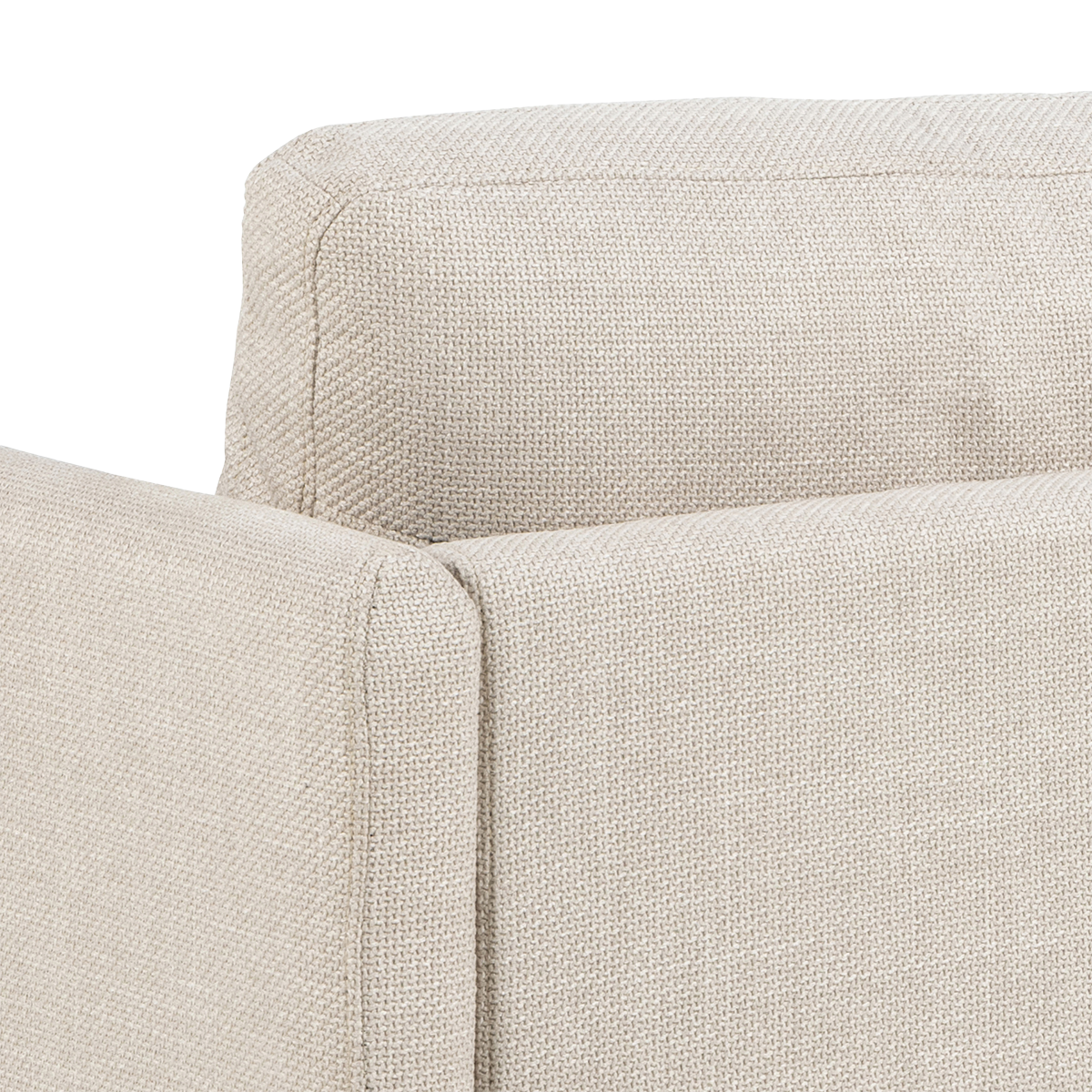 Hoekbank Jelle 2-zits - met verstelbare chaise longue Beige