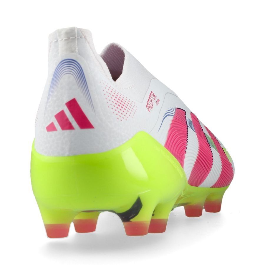 adidas Predator Elite Laceless AG Celestial Victory - Blanc/Lucid Pink/Lucid Lemon