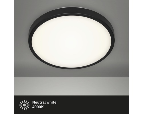LED plafondlamp 12W 1200 lm 4000K Ø 29 cm Manny wit/zwart