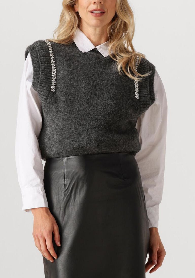 donkergrijze copenhagen muse trui cmibra-waistcoat
