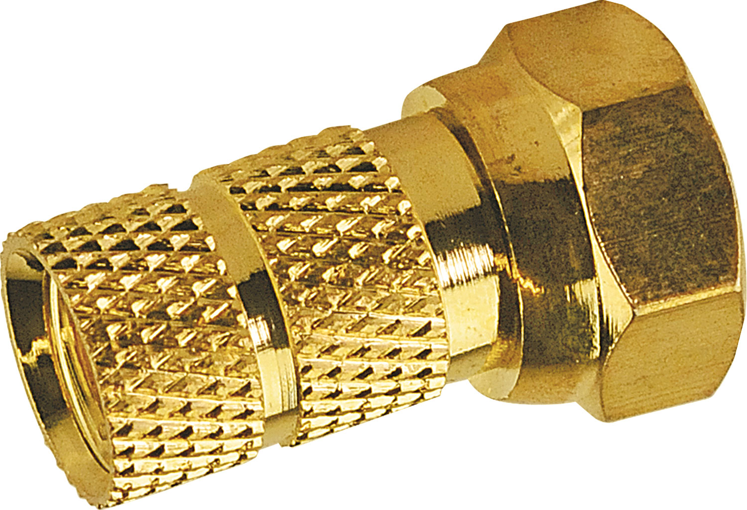 Schwaiger 6,5mm set van 2 vergulde F-connectors