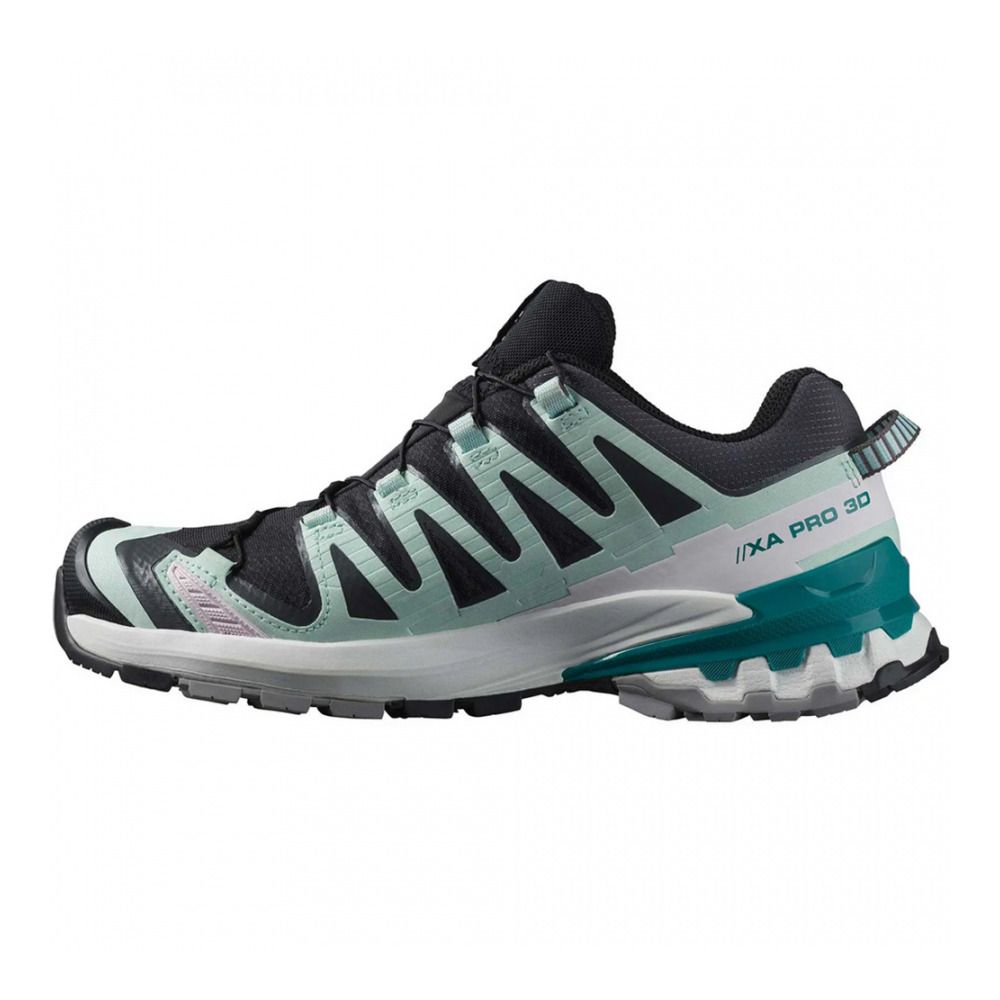 Salomon XA PRO 3D V9 GTX - Chaussures trail Femme black/bleached aqua/harbor blue