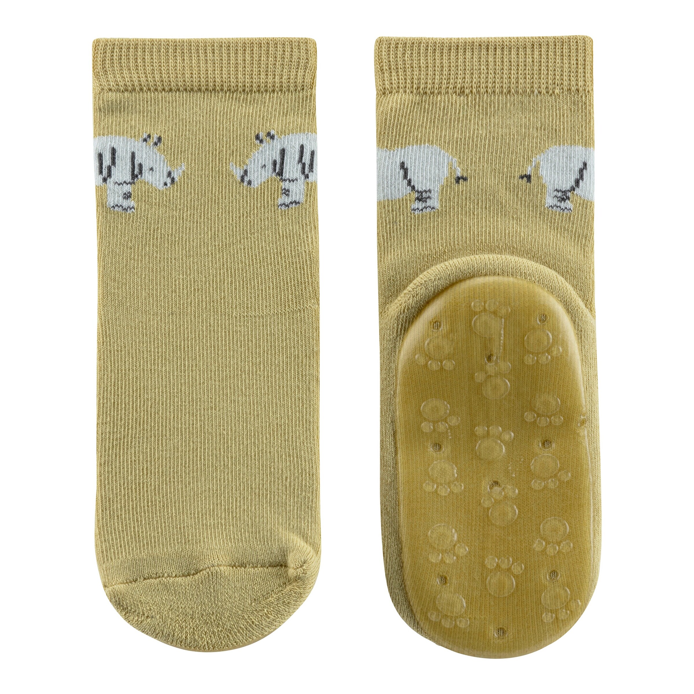 Sterntaler 2er-Pack ABS-Socken Fliesen Flitzer Nashorn Auto grün