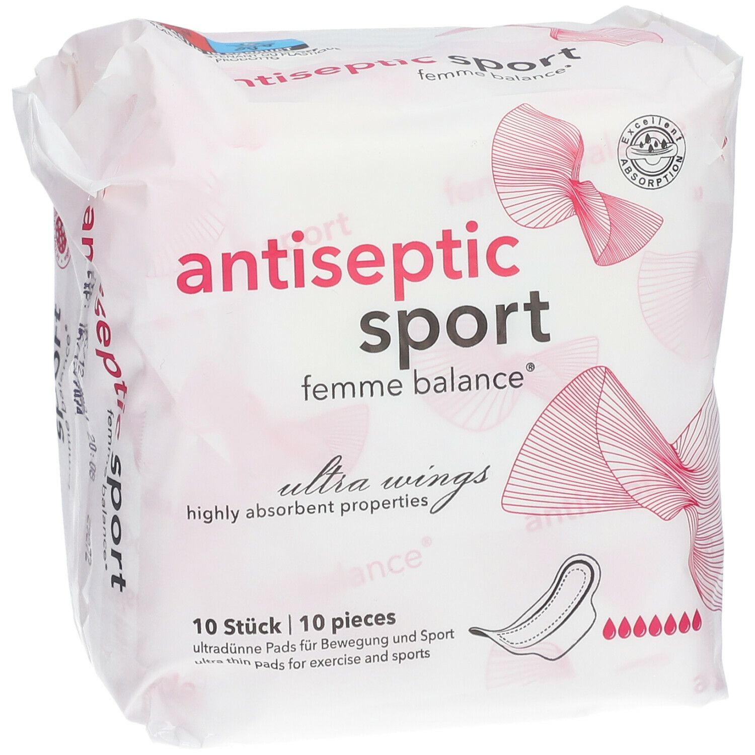 antiseptic sport femme balance® Damenbinden