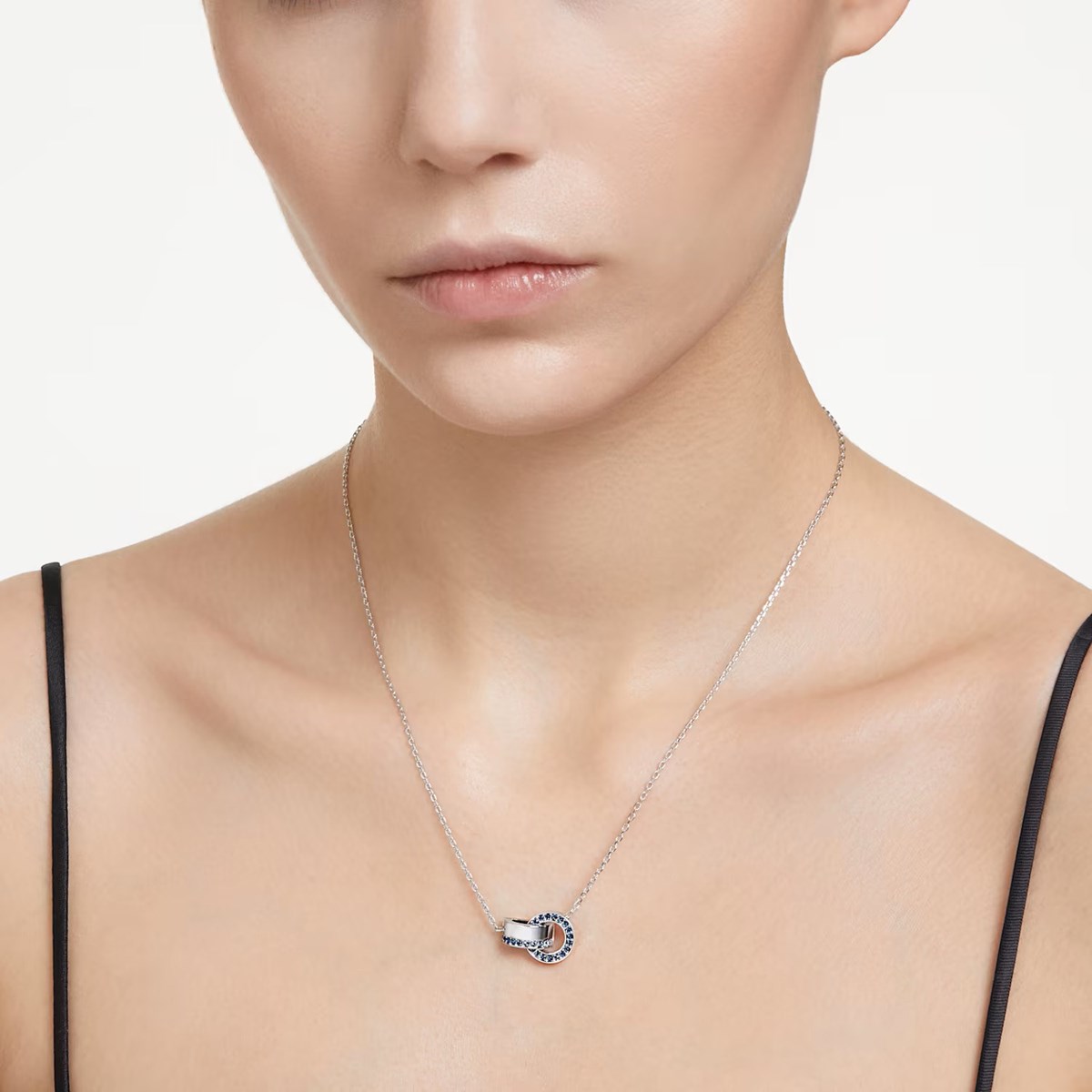 Collier Swarovski Hollow bleu