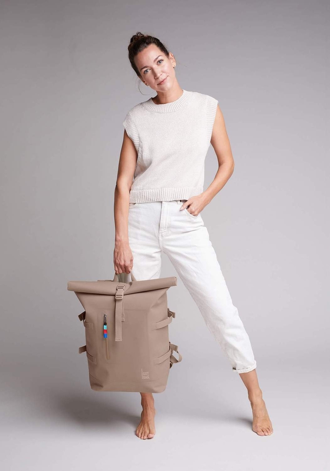 Got Bag Rucksack 4 Ocean Rolltop Driftwood/Warm Taupe