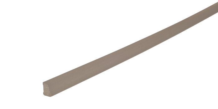 Sandliste plast koksgrå - 10 x 16 x 3000 mm