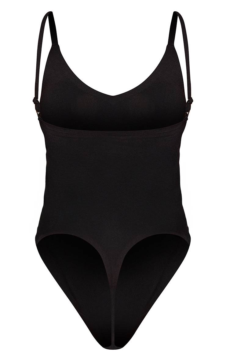 Noir Body Sans Coutures À Bretelles