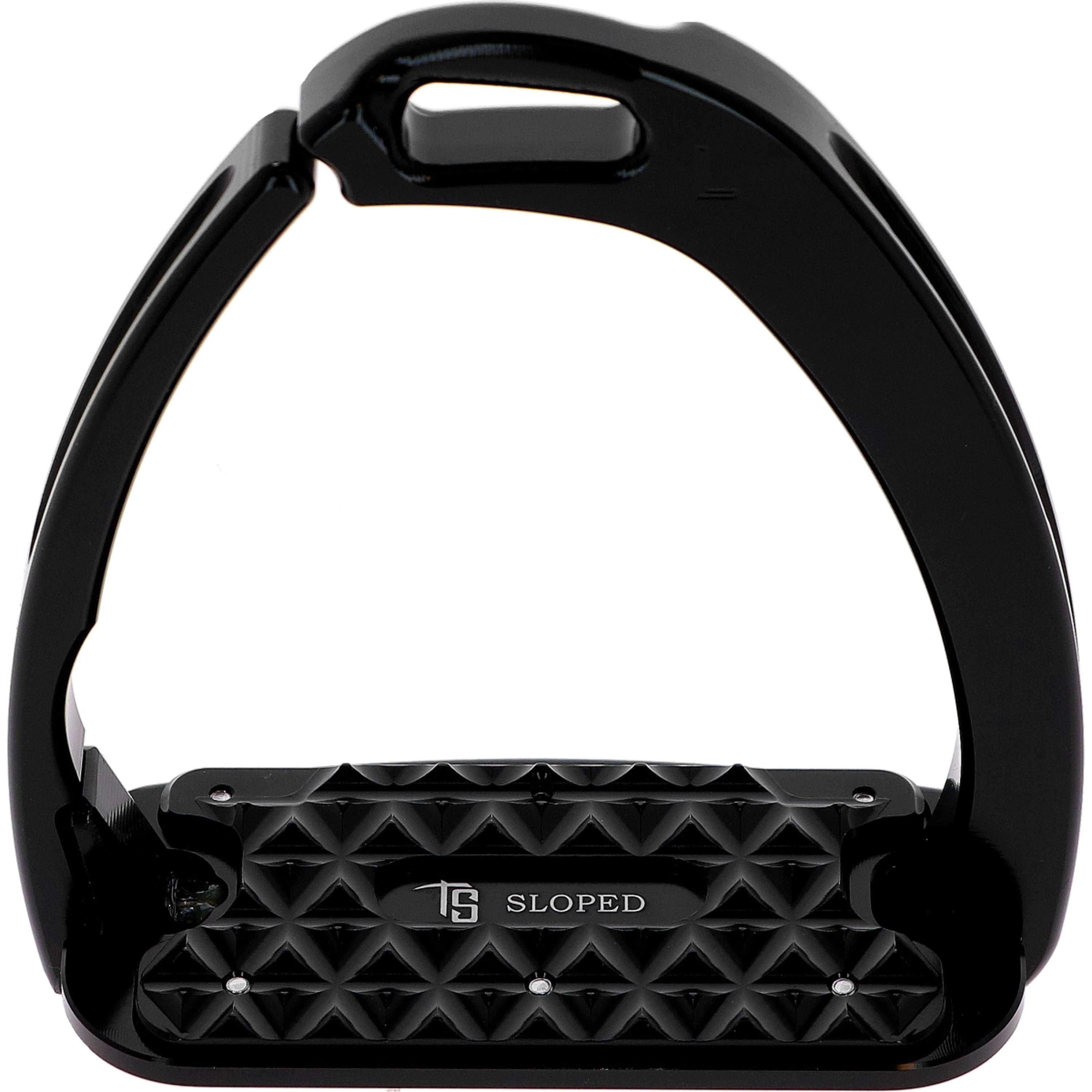 Tech Stirrups Stijgbeugels Venice Sloped Evo Swarovski Zwart/Zwart