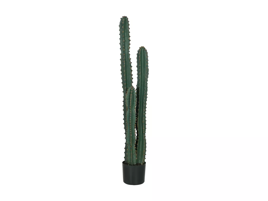 Cactus artificiel grand réalisme plante artificielle grande taille dim. Ø 18 x 120H cm vert