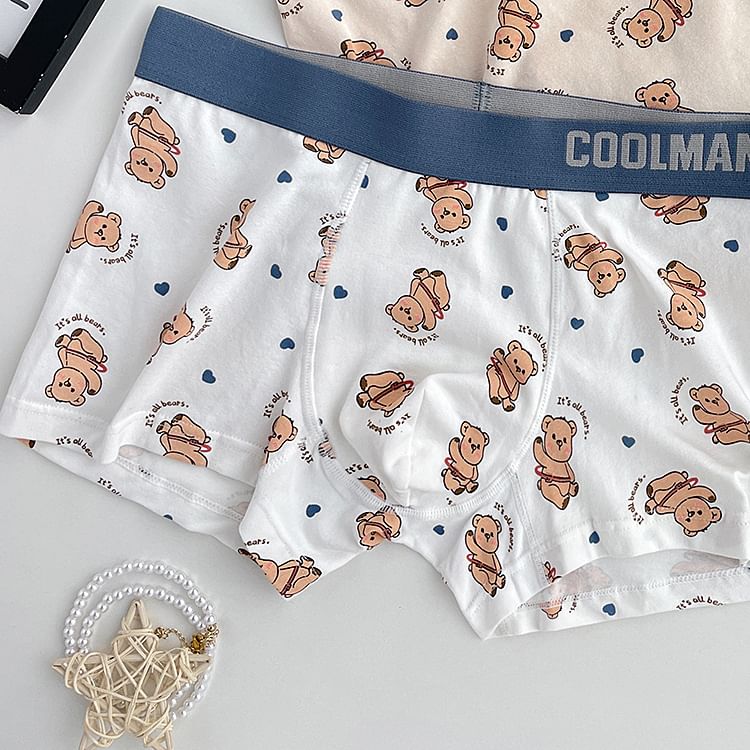 Pancherry - Boxershorts met berenprint / set