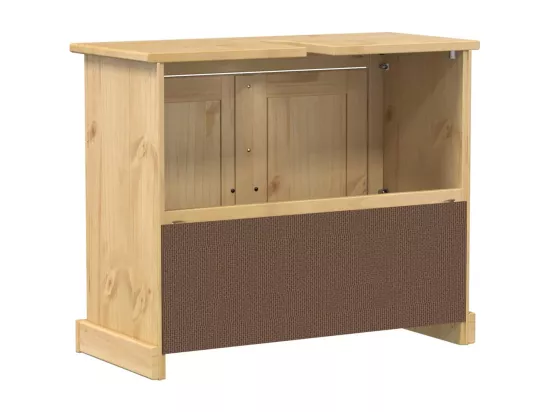Armoire lavabo de salle de bain Corona bois de pin massif