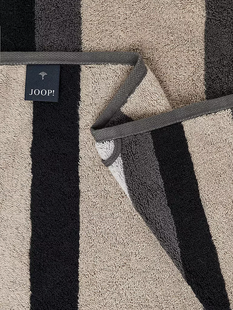JOOP Handtuch VIBE STREIFEN 50x100cm Stein grau
