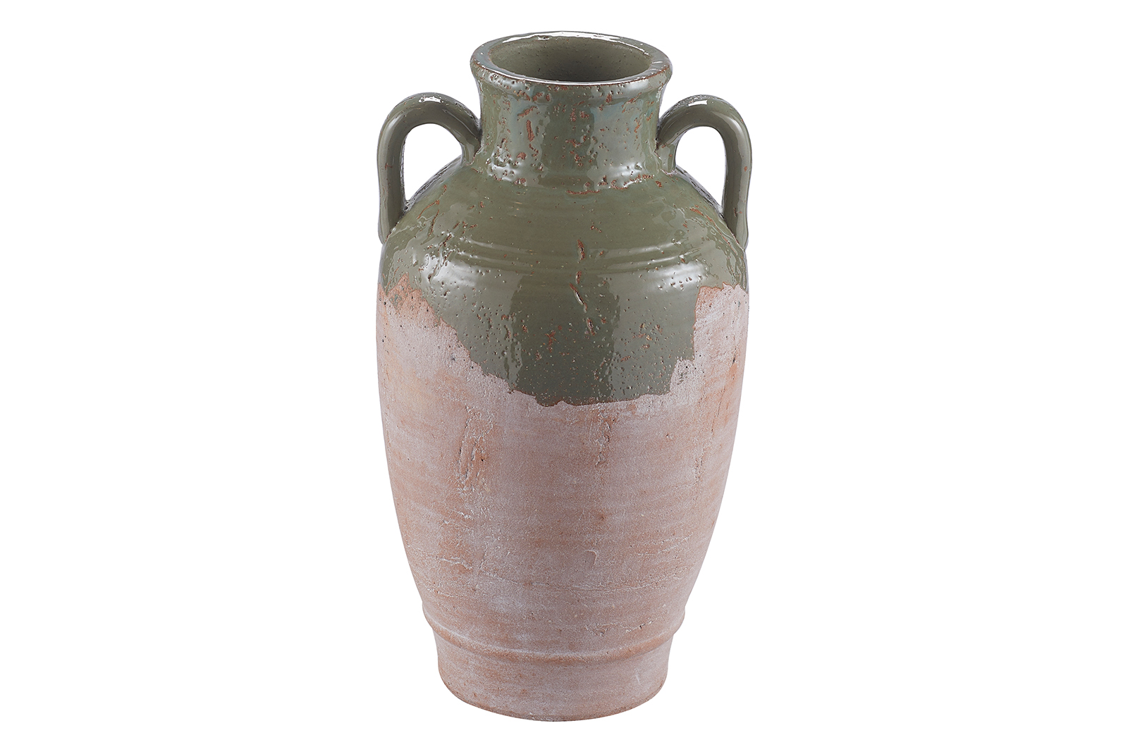Luna vase/krukke Terracotta og grønn Ø22 H40 cm
