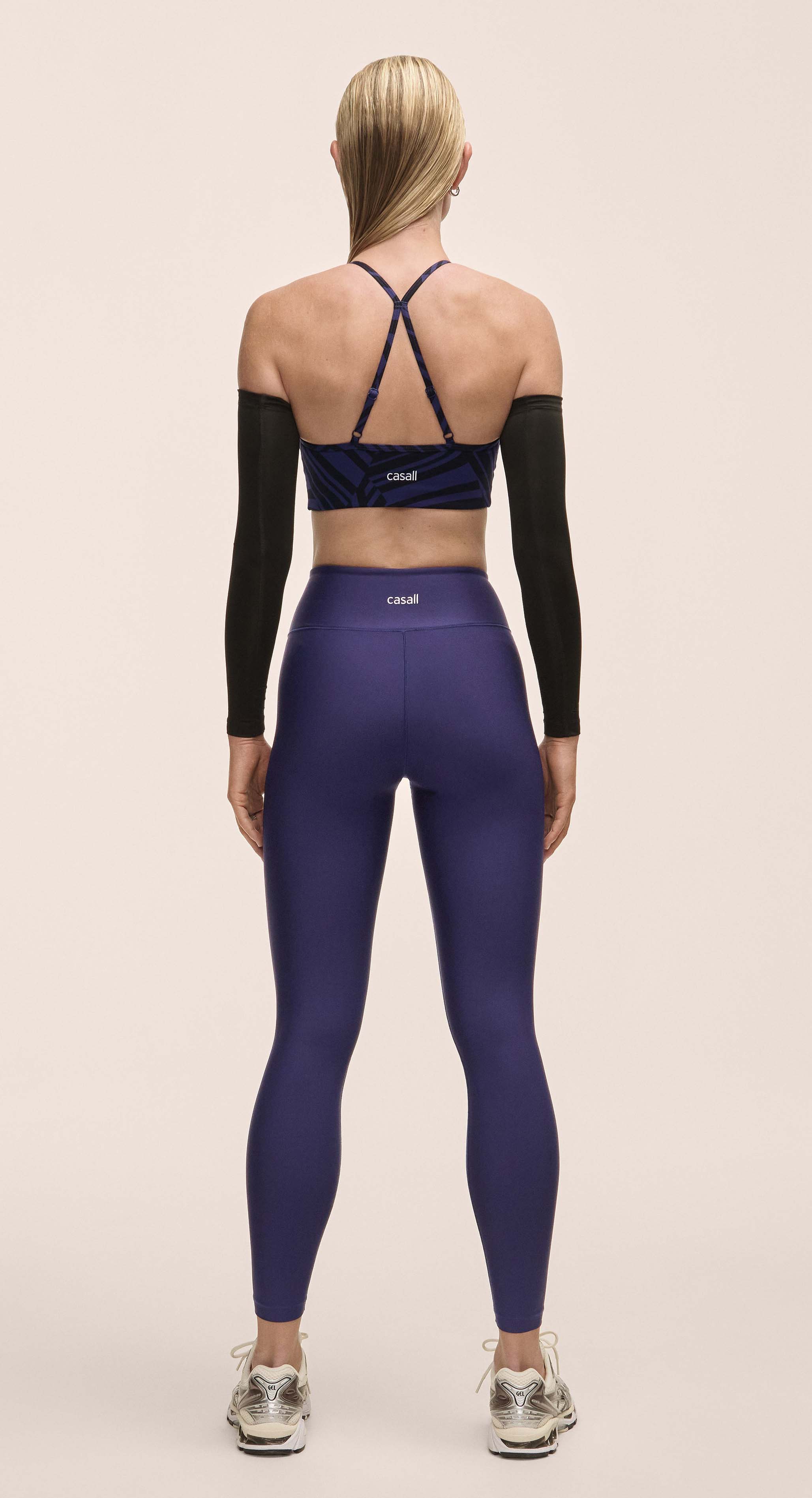 Overlap High Waist Tights Dame Purple Eclipse