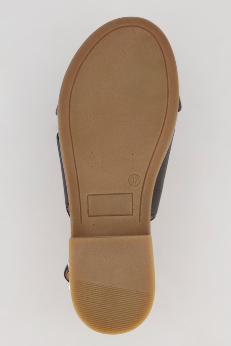 Ledersandalen, elastische Fersenriemen, Weite H