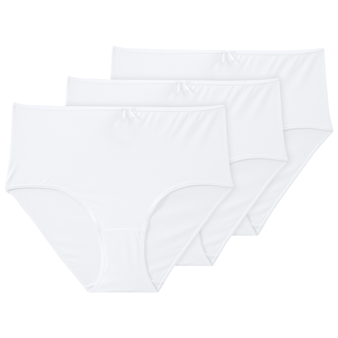 Gina Benotti 3 Damen Pantys im Basic-Look weiss