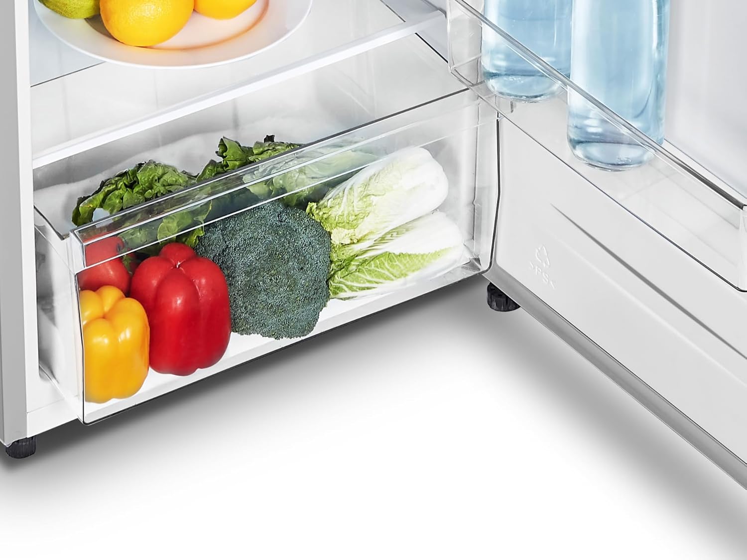 Gorenje RF414DPW4 Kühl-Gefrierkombination/Freistehend/EK:D /39dB /206 Liter Fassungsvermögen/CrispZone/EcoMode/Abtau-Vollautomatik/Türnaschlag wechselbar/HxBxT: 143,6 x 55,4 x 54,2 cm/Weiß