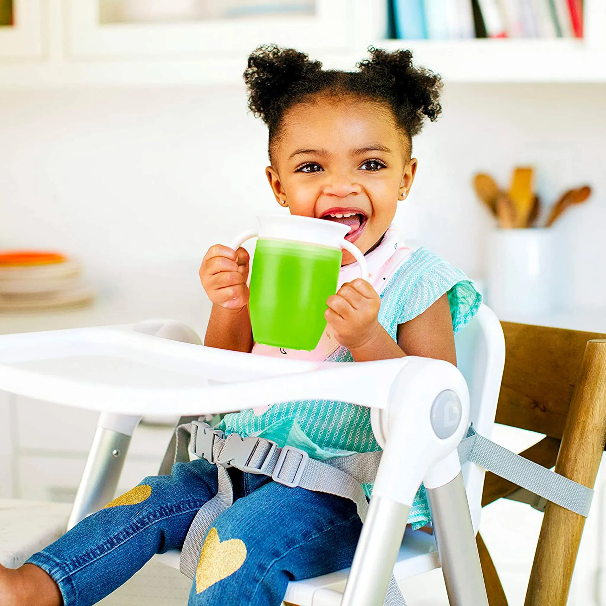 Munchkin Tasse (2) 7oz  Miracle® 360°  - Bleu Vert