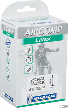 Michelin AirComp A1 racerslange 700 x 22-25C 40 og 60 mm. latex