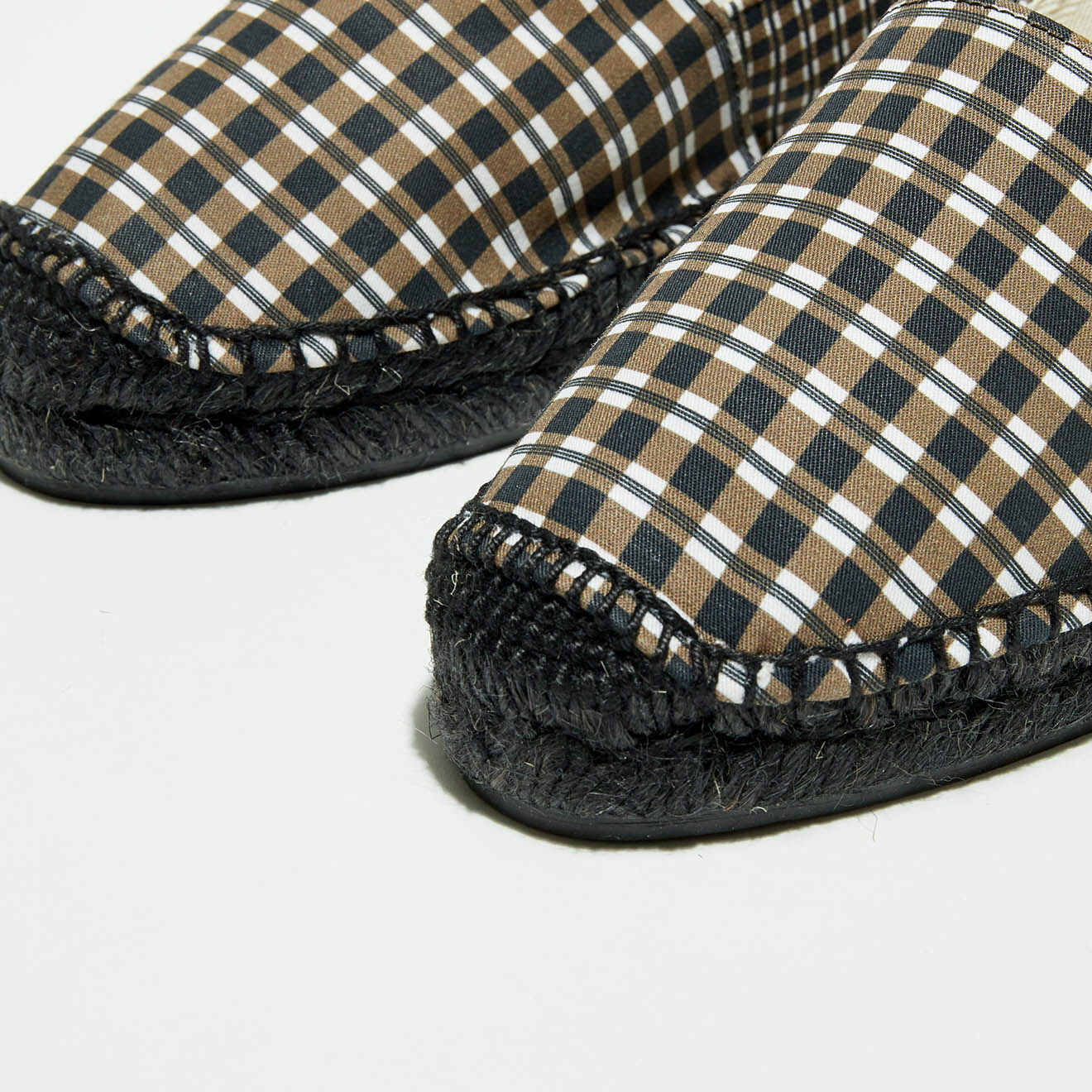Castaner Espadrilles Kim à carreaux noires