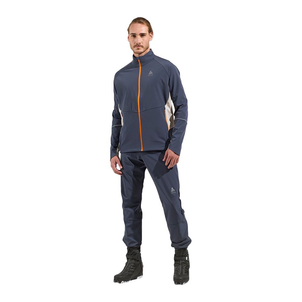 Odlo ENGVIK - Veste ski Homme silver cloud/india ink