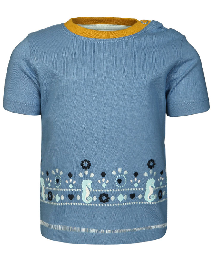 T-Shirt SUMMER DAY in blau