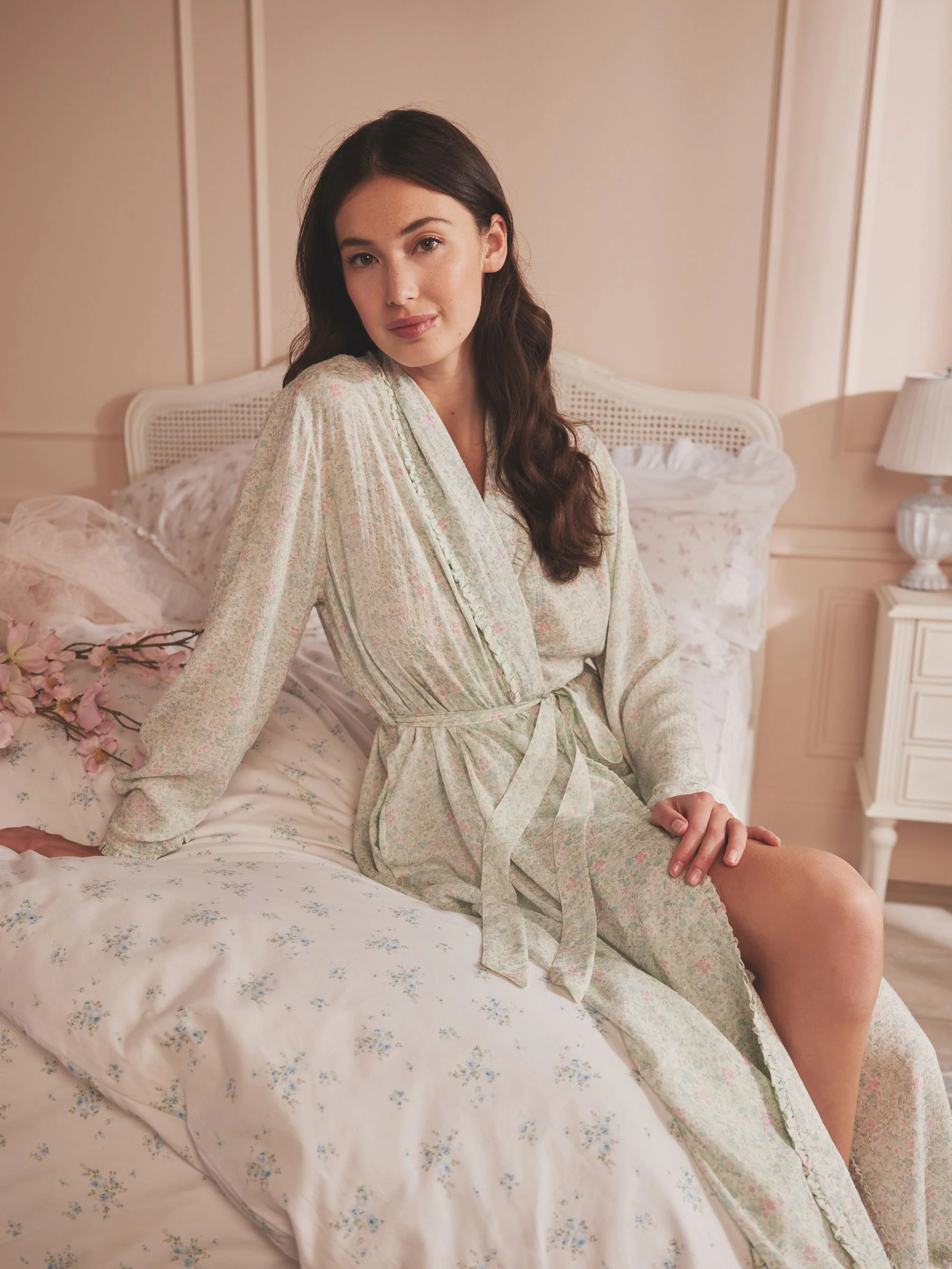 Shabby Chic by Rachel Ashwell® Groene Ditsy Print Kamerjas