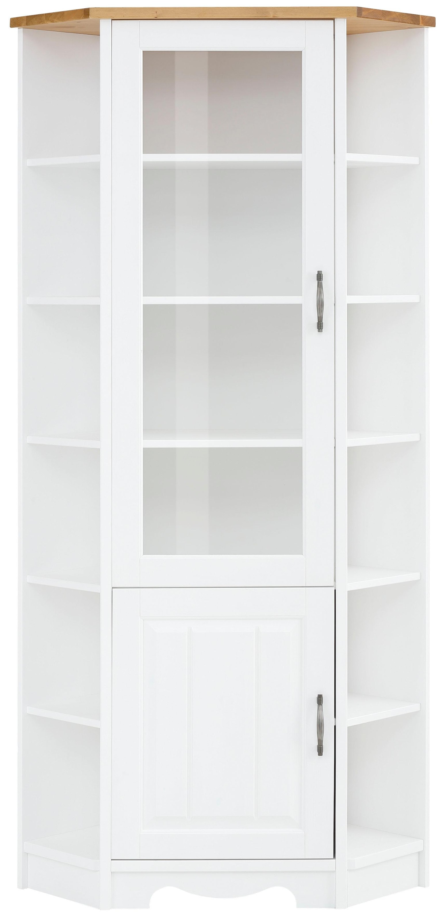 Home affaire Eckvitrine »Trinidad« Höhe 188 cm, FSC® zertifiziertes Massivholz