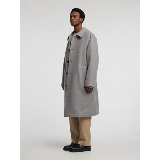 Annarr Frey Wool Frakke, Grey Melange, XL