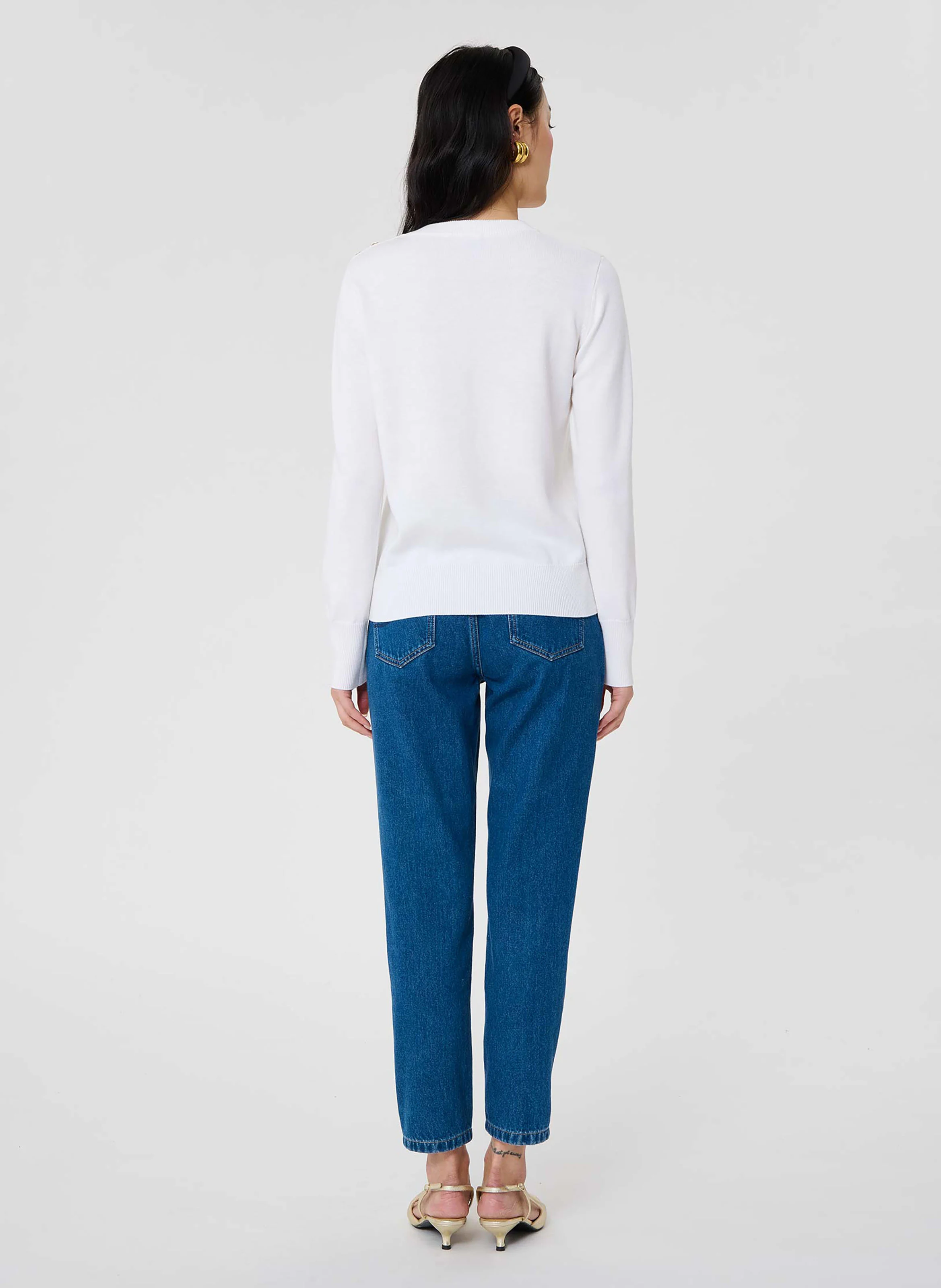 PRUNETTE - Pull droit en maille | Beige