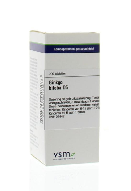VSM Ginkgo biloba d6 200tab