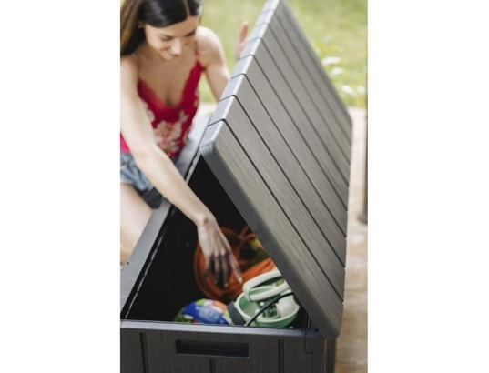TOOMAX - Coffre de jardin bravo - résine - capacité 270l - anthracite