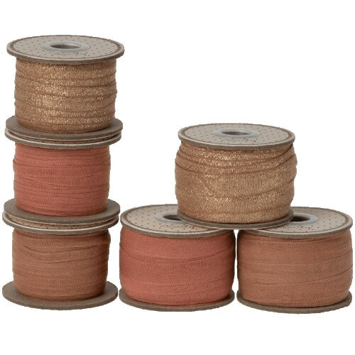 Maileg lint smal - vintage rose - 25 m