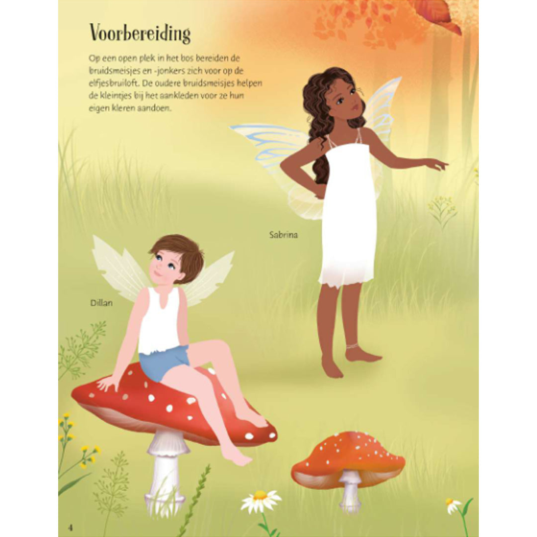 uitgeverij usborne sticker- en aankleedboek bruiloftselfjes