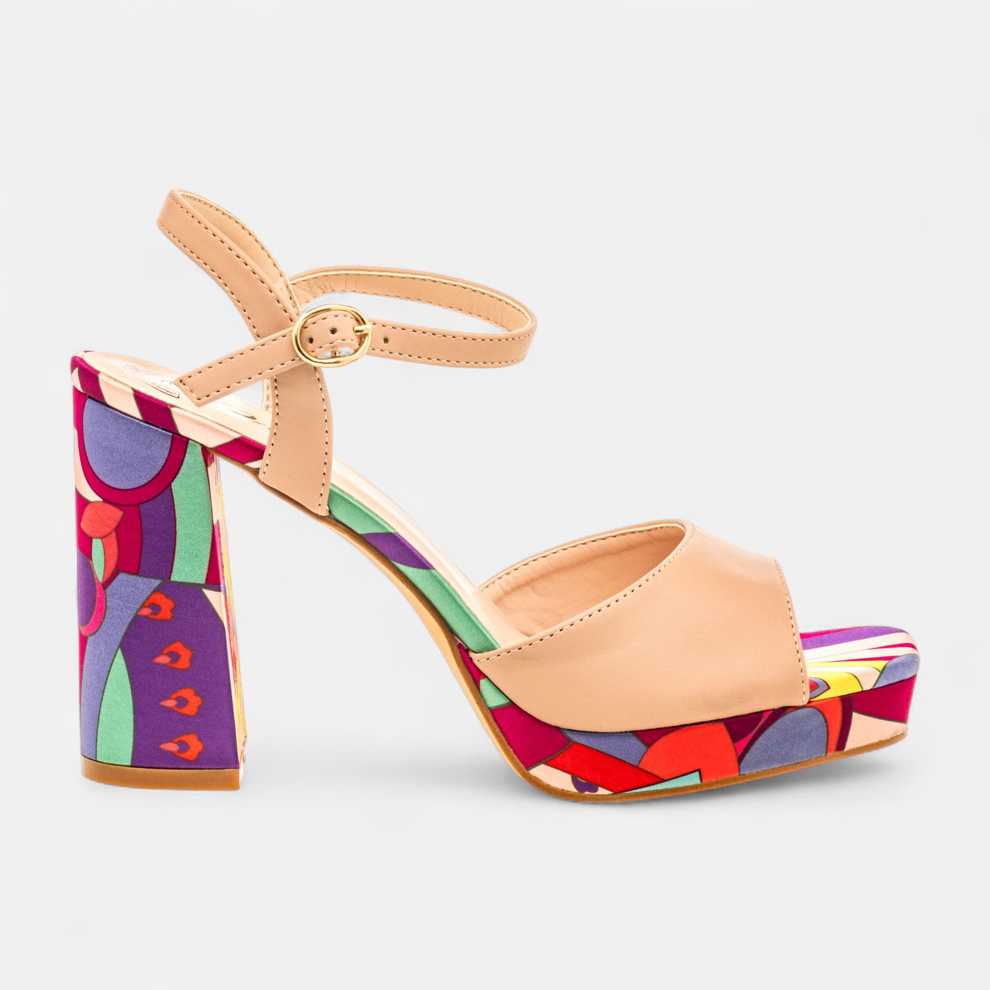 Nu-pieds à talon Femme taupe