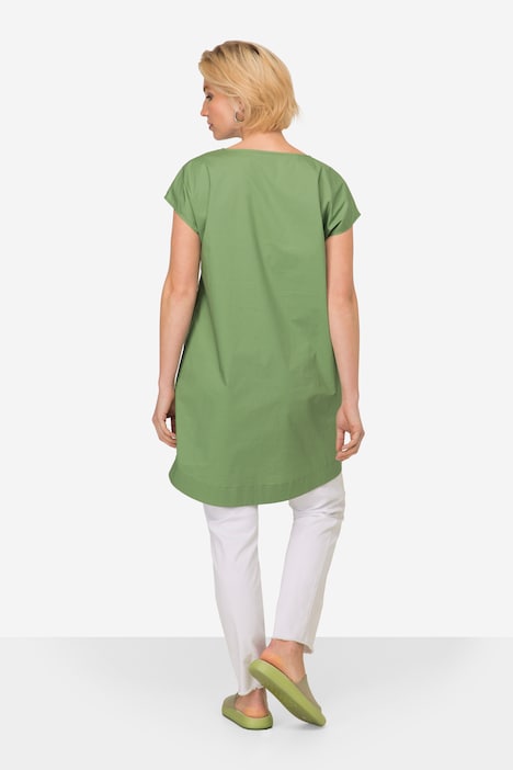 Kleid, Straight Fit, Rundhals, seitlicher Schriftzug Welle