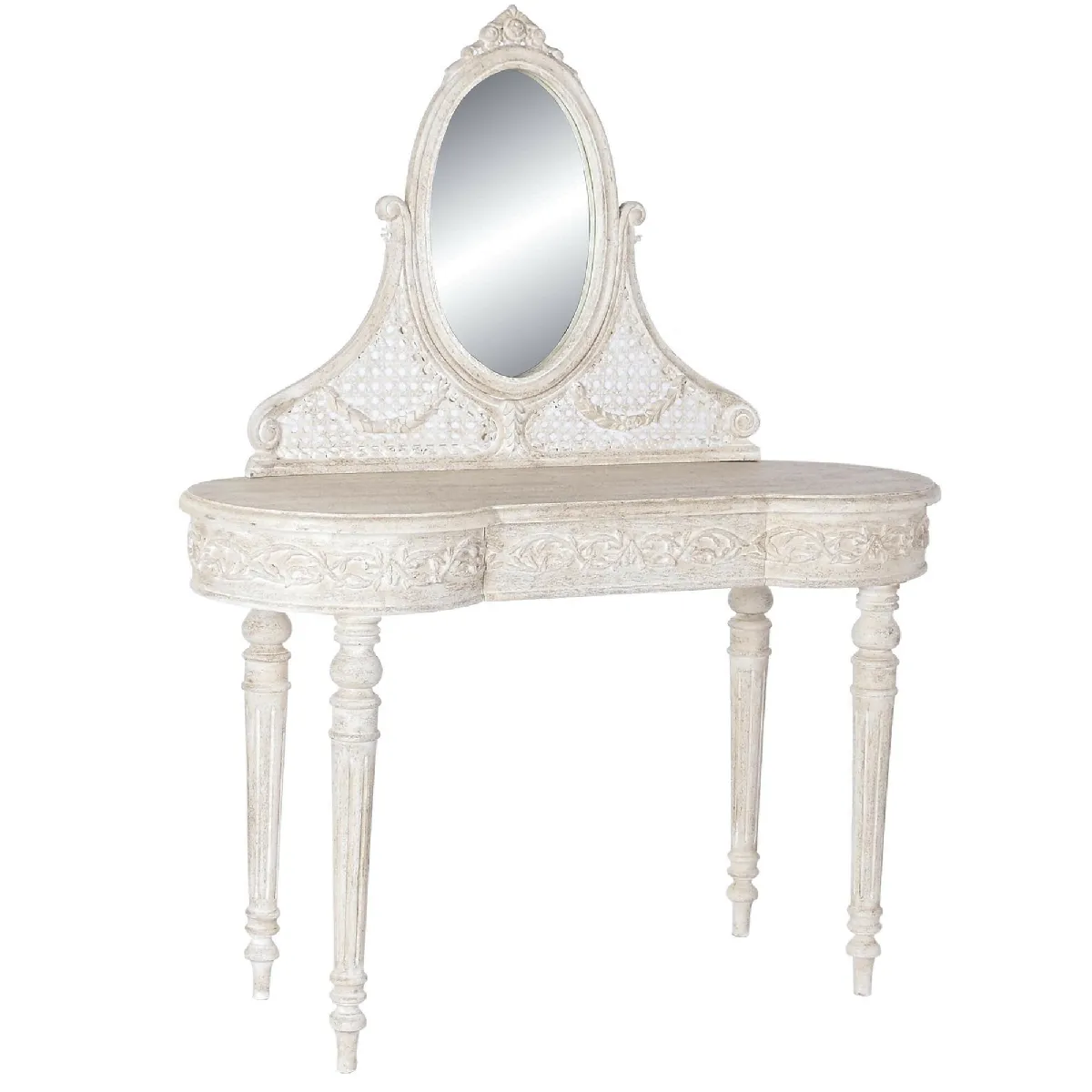 Pegane Coiffeuse Miroir - Beige