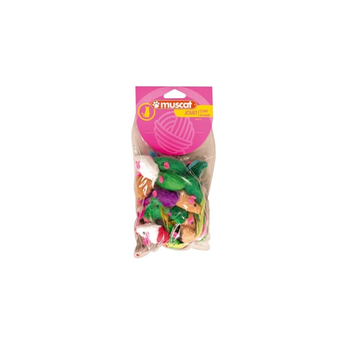 Lot de 24 souris Multicolores