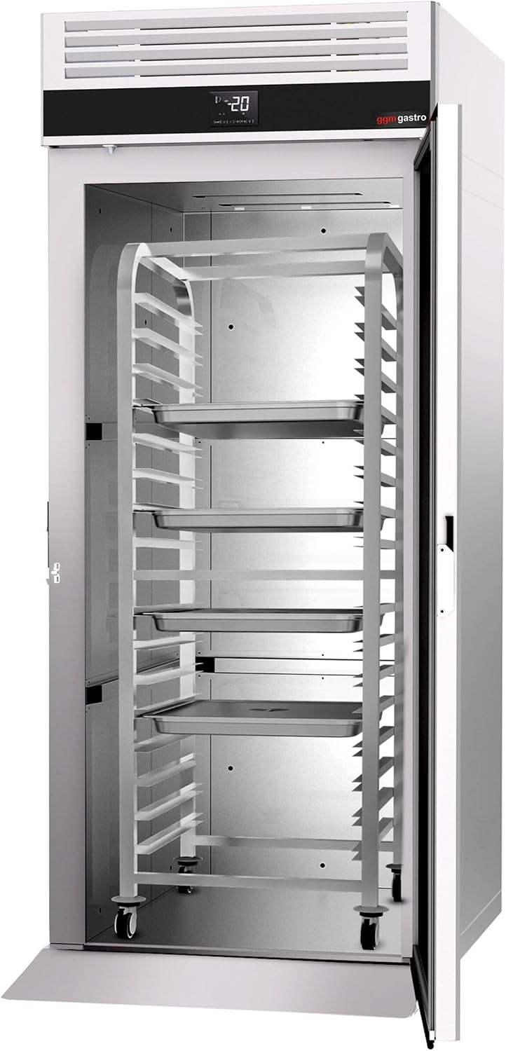 GGM Gastro EinfahrTiefkühlschrank Edelstahl PREMIUM - GN 2/1 - GN 1/1 - EN 600x400-700 Liter - mit 1 Tür