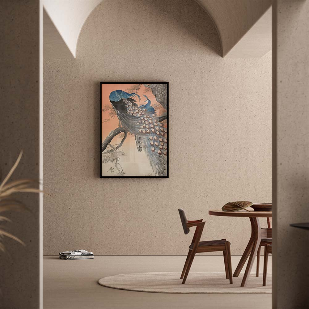 Poster Ohara Koson - Two Peacocks on a Branch 60x90 cm