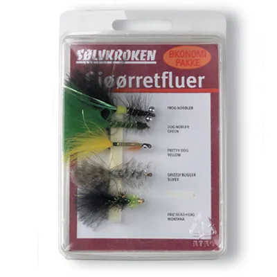 Sølvkroken Fluesett sjøørret sjø